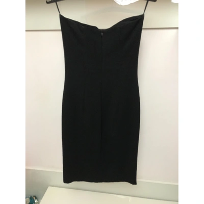 Pre-owned Dsquared2 Wool Mid-length Dress In Black