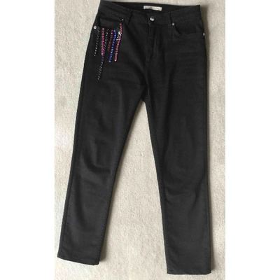Pre-owned Christopher Kane Slim Jeans In Black