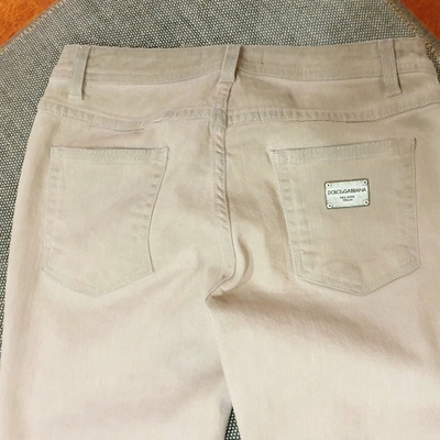 Pre-owned Dolce & Gabbana Slim Jeans In Pink