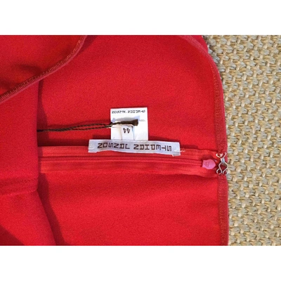 Pre-owned Stephan Janson Wool Large Pants In Red