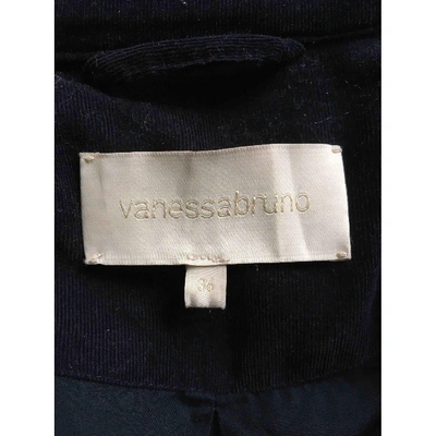 Pre-owned Vanessa Bruno Navy Cotton Coat