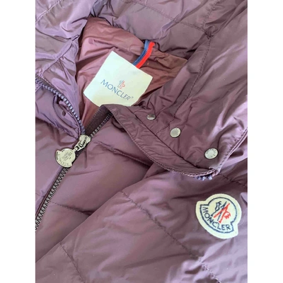 Pre-owned Moncler Long Puffer In Purple