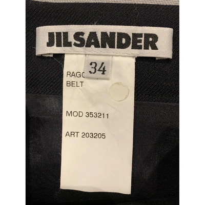 Pre-owned Jil Sander Wool Mid-length Skirt In Black