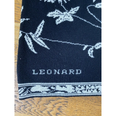 Pre-owned Leonard Black Wool Dress