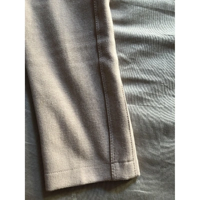 Pre-owned Elisabetta Franchi Slim Pants In Beige