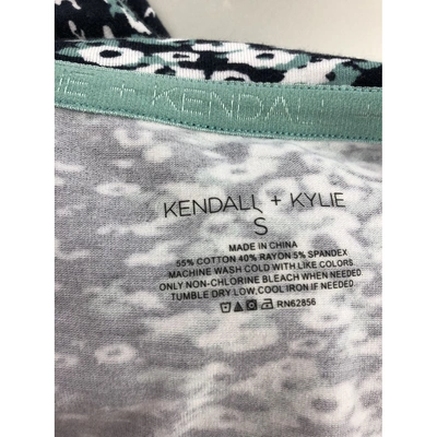 Pre-owned Kendall + Kylie Navy Cotton Top