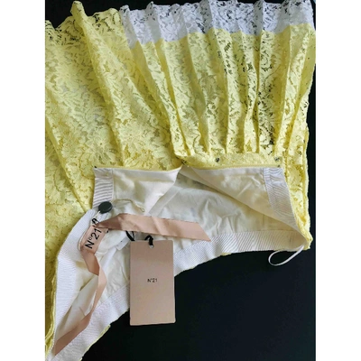 Pre-owned N°21 Mini Skirt In Yellow