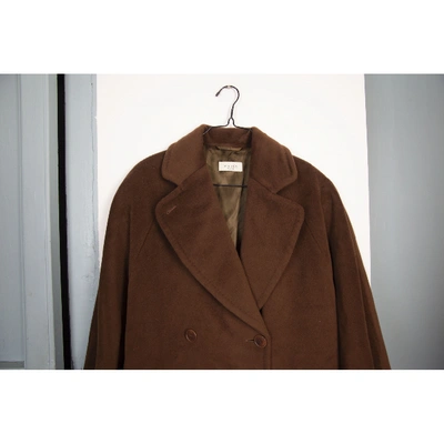 Pre-owned Maska Brown Wool Coat