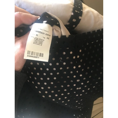 Pre-owned Msgm Wool Mid-length Dress In Black