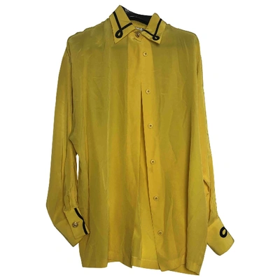 Pre-owned Versace Yellow  Top