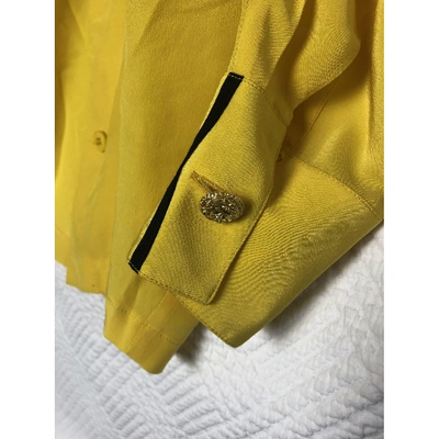 Pre-owned Versace Yellow  Top