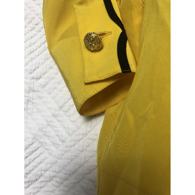 Pre-owned Versace Yellow  Top