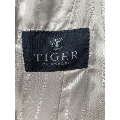 Pre-owned Tiger Of Sweden Suit Jacket In Ecru