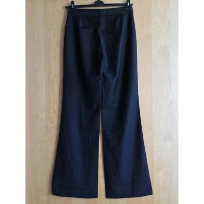 Pre-owned Joseph Wool Large Pants In Black