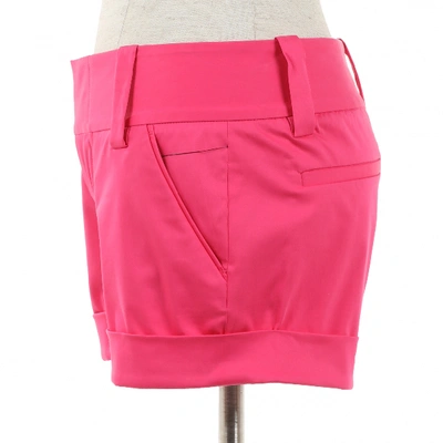 Pre-owned Alice And Olivia Pink Cotton Shorts