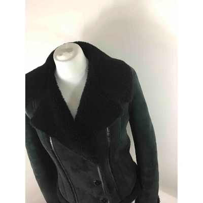 Pre-owned Balenciaga Black Shearling Jacket