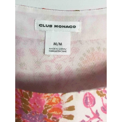 Pre-owned Club Monaco Pink Silk  Top