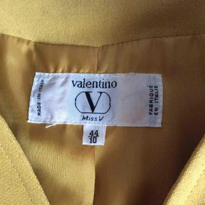Pre-owned Valentino Short Vest In Yellow
