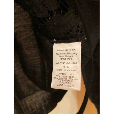 Pre-owned Lanvin Wool Short Vest In Grey