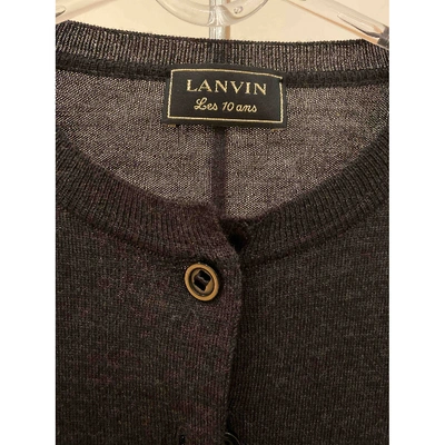 Pre-owned Lanvin Wool Short Vest In Grey