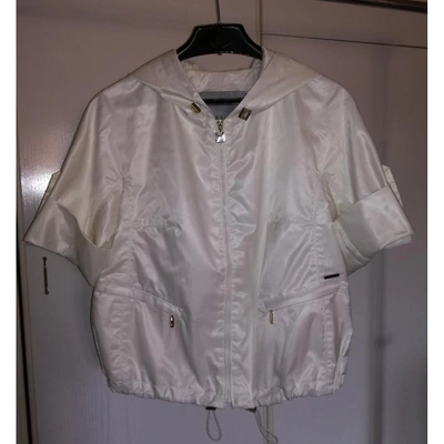 Pre-owned Annie P Short Vest In White