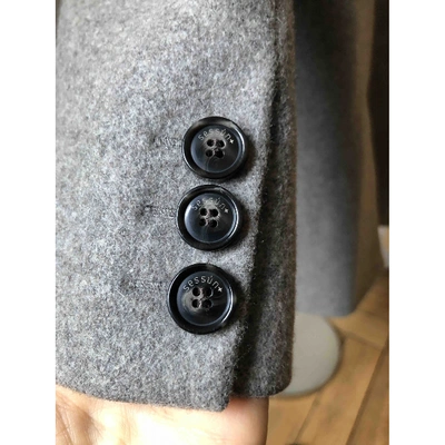 Pre-owned Sessun Grey Wool Coat