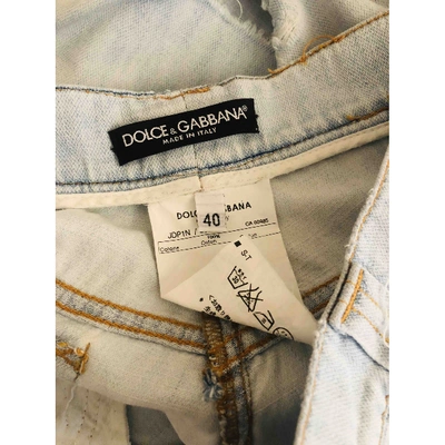 Pre-owned Dolce & Gabbana Straight Jeans In Blue