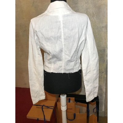 Pre-owned Bulgari Short Vest In White