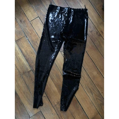 Pre-owned Isabel Marant Black Spandex Trousers