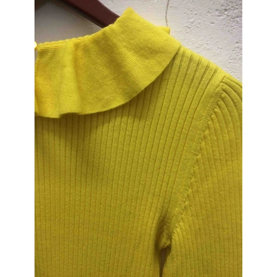 Pre-owned Moschino Cheap And Chic Yellow Cotton Top