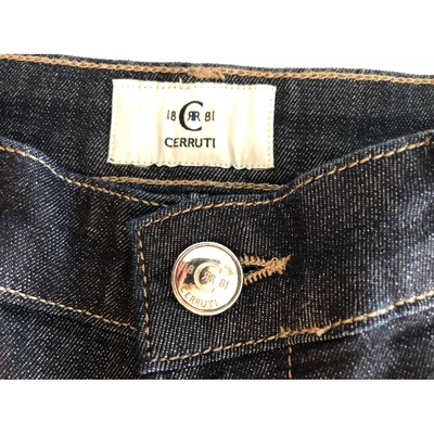 Pre-owned Cerruti 1881 Straight Jeans In Navy