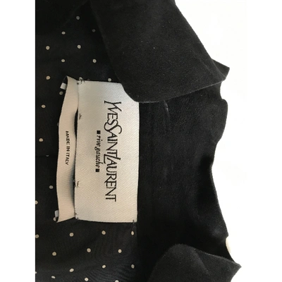 Pre-owned Saint Laurent Short Vest In Black