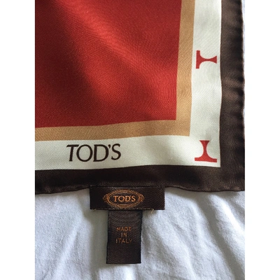 Pre-owned Tod's Silk Camisole In Red