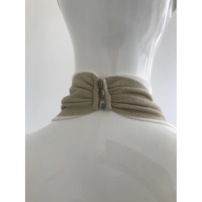 Pre-owned Valentino Top In Beige