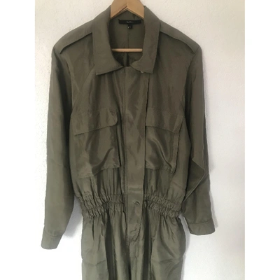 Pre-owned Gucci Green Silk Jumpsuit