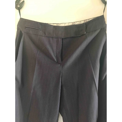 Pre-owned Kenzo Wool Large Pants In Purple