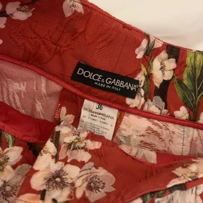 Pre-owned Dolce & Gabbana Red Cotton Shorts