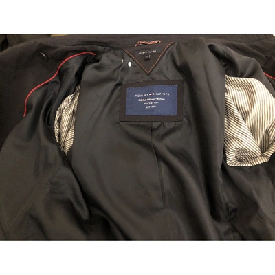 Pre-owned Tommy Hilfiger Coat In Navy