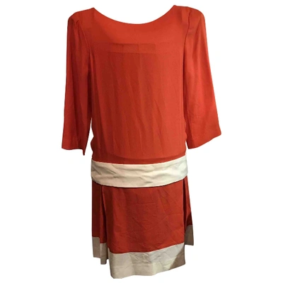 Pre-owned Tara Jarmon Mid-length Dress In Orange