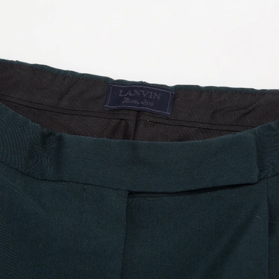 Pre-owned Lanvin Wool Carot Pants In Blue