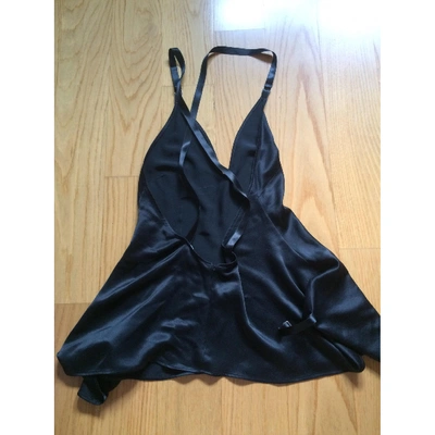 Pre-owned Costume National Silk Camisole In Black