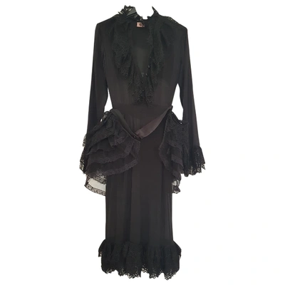 Pre-owned Agent Provocateur Black Silk Dress