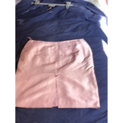 Pre-owned Valentino Silk Mini Skirt In Pink