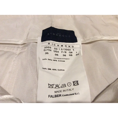 Pre-owned John Richmond Trousers In White