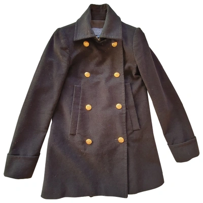 Pre-owned Mcq By Alexander Mcqueen Peacoat In Black