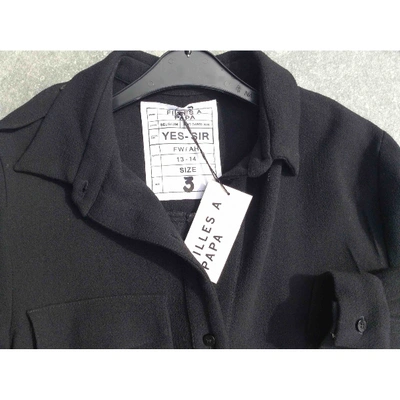 Pre-owned Filles À Papa Wool Shirt In Black