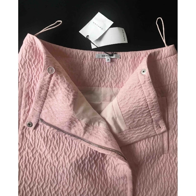 Pre-owned Carven Mini Skirt In Pink