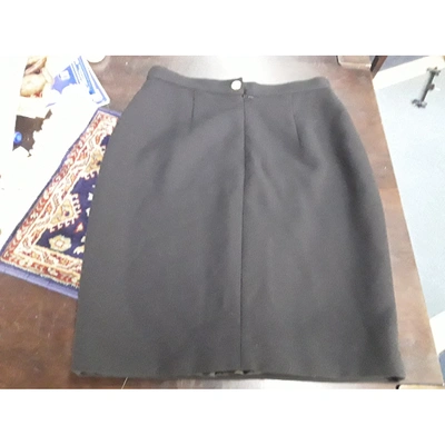 Pre-owned Versus Wool Skirt Suit In Black