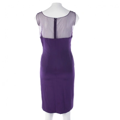 Pre-owned Marchesa Purple Silk Dress