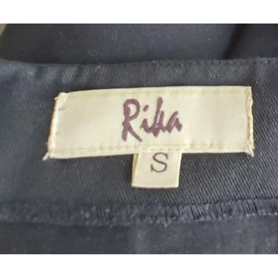Pre-owned Rika Mini Skirt In Black